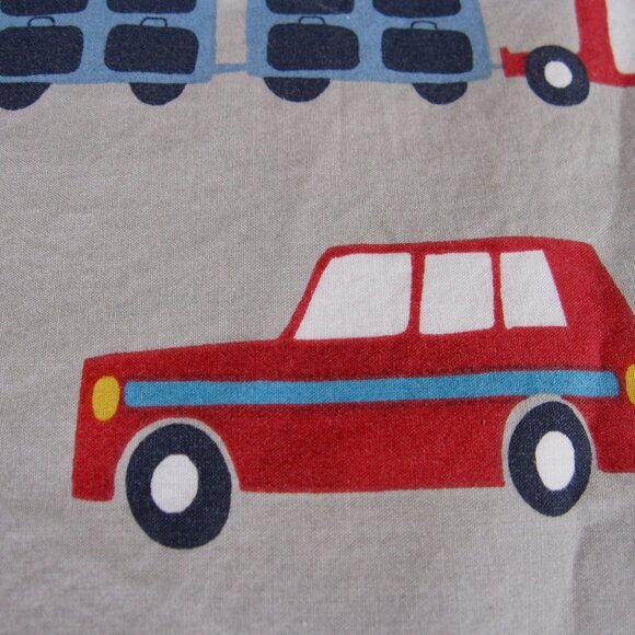 Pottery Barn Brody Transportation 2 Standard Shams Car Truck Plane PBK - Picture 7 of 7